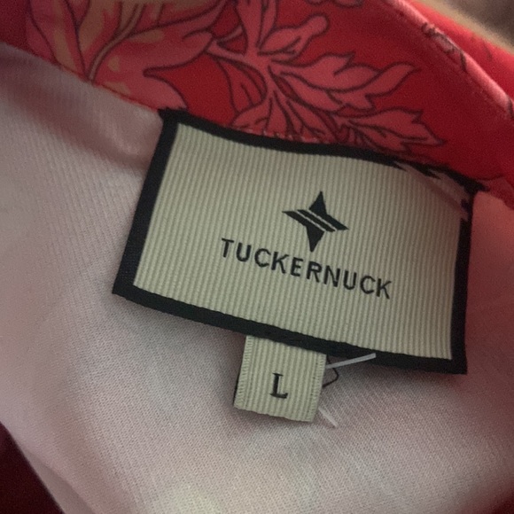 Tuckernuck Vida De Las Flores Royal Shirt Dress Sz L Floral Leaves - Picture 5 of 7